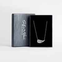 Boxansicht von Flügel Engel Halskette in 925 Silber von Sofia Milani - N0750