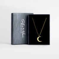Boxansicht von Mond Halskette in 925 Silber von Sofia Milani - N0763