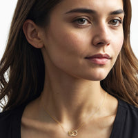 Modelansicht von Ring Halskette in 925 Silber von Sofia Milani - N0768