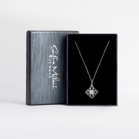 Boxansicht von Blumen Halskette in 925 Silber von Sofia Milani - N0772
