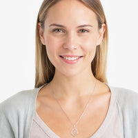 Modelansicht von Blumen Ornamenten Halskette in 925 Silber von Sofia Milani - N0776