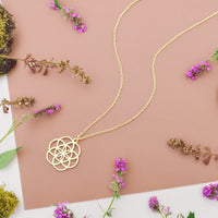 CloseUp Ansicht von Blumen Ornamenten Halskette in 925 Silber von Sofia Milani - N0783