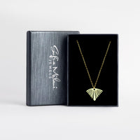 Boxansicht von Fächer Halskette in 925 Silber von Sofia Milani - N0795