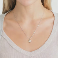Video von N0499 Knoten Halskette in 925 Silber