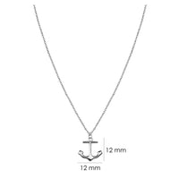 Anker Halskette in 925 Silber
