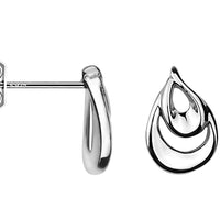 Tropfen Ohrstecker in 925 Silber