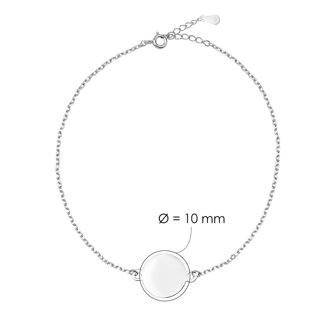 Kreis Armband in 925 Silber