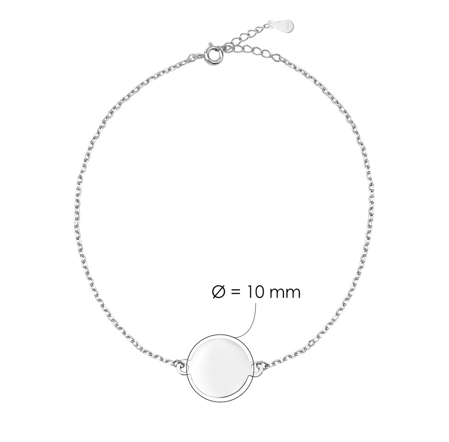 Kreis Armband in 925 Silber