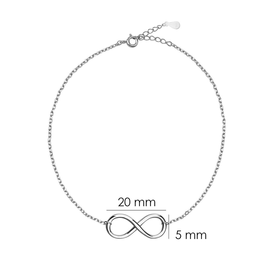 Unendlich Armband in 925 Silber