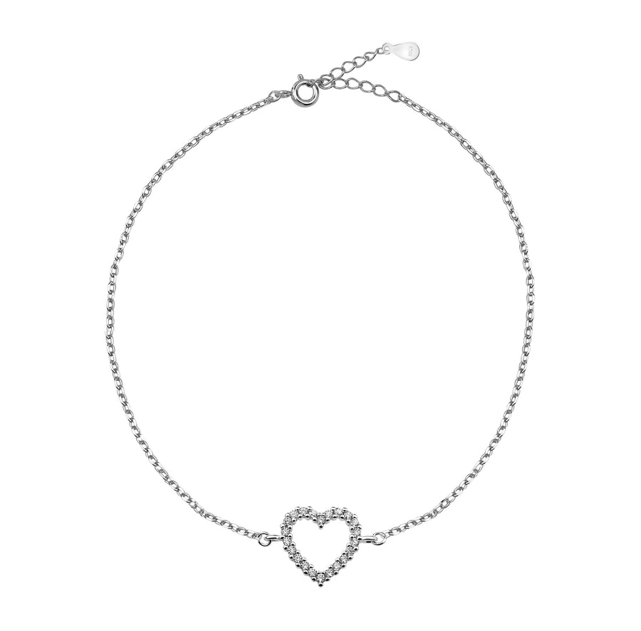 Herz Armband in 925 Silber