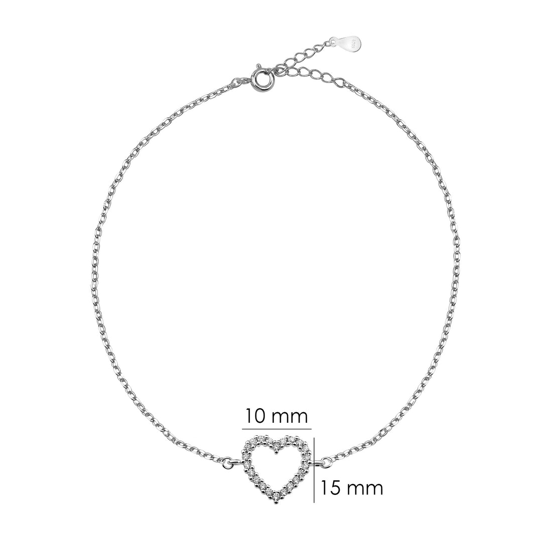 Herz Armband in 925 Silber