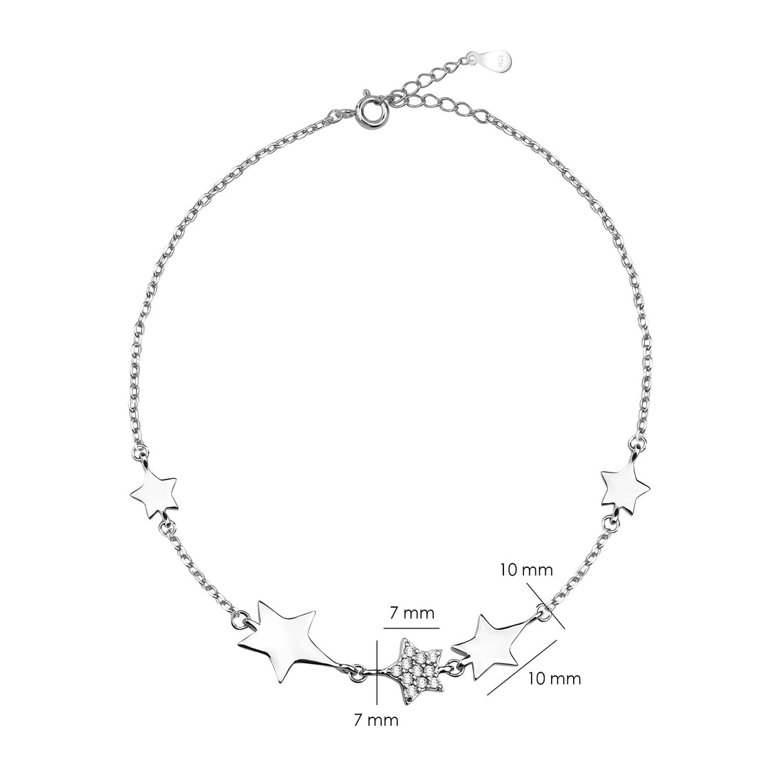 Stern Armband in 925 Silber