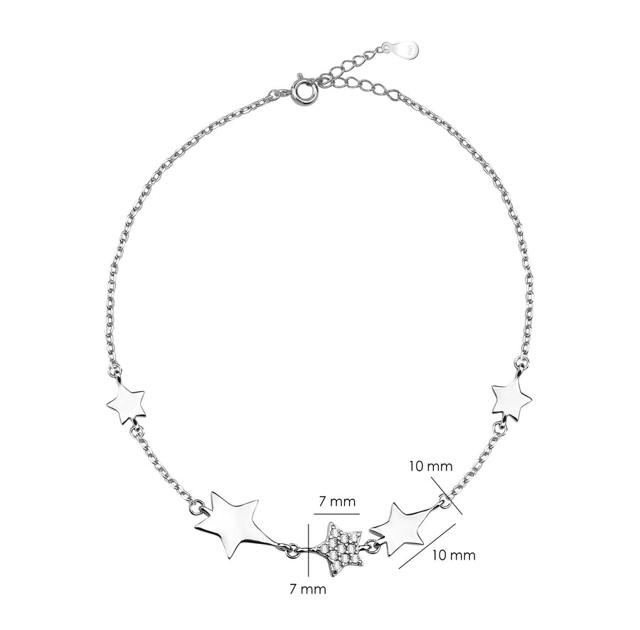 Stern Armband in 925 Silber