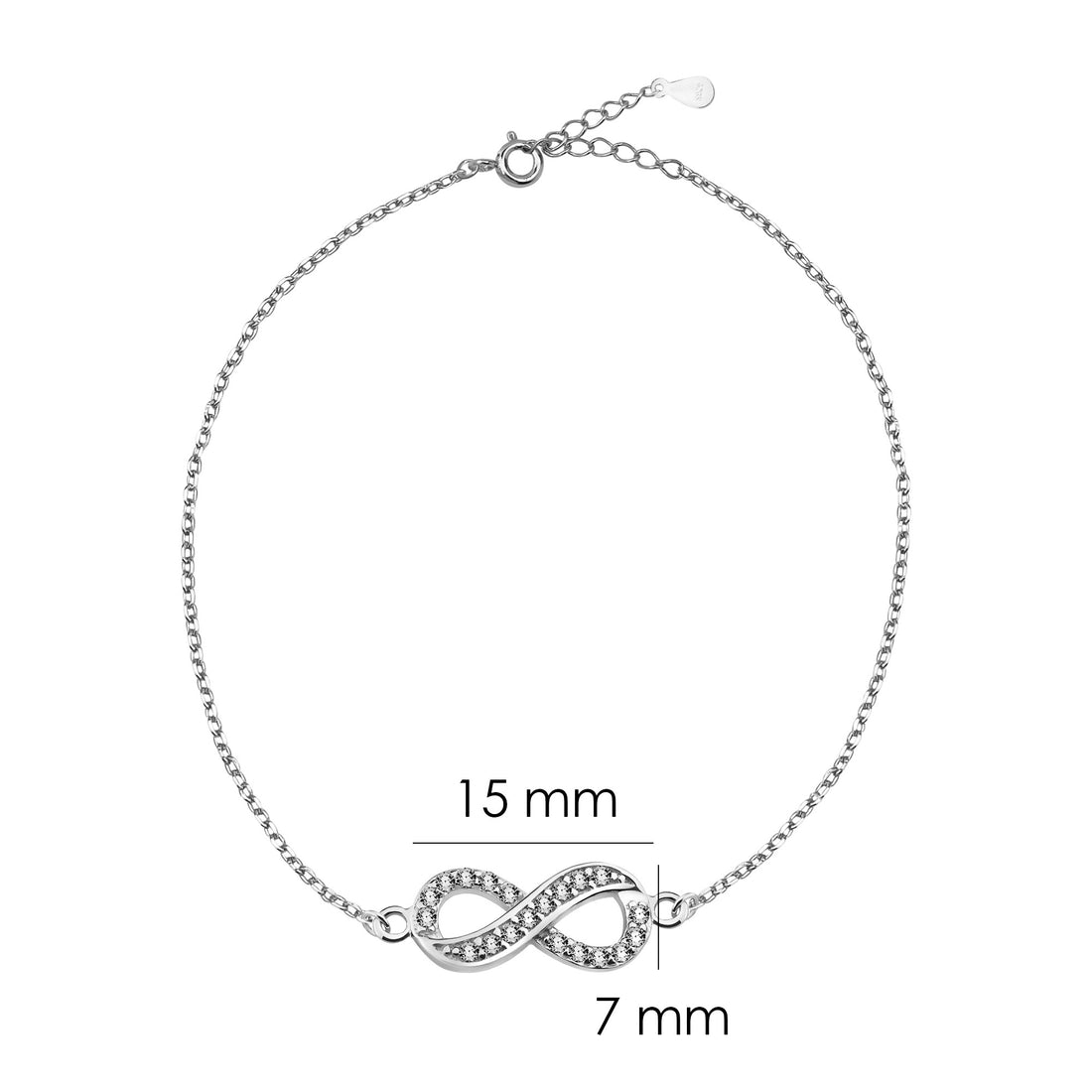 Unendlich Armband in 925 Silber