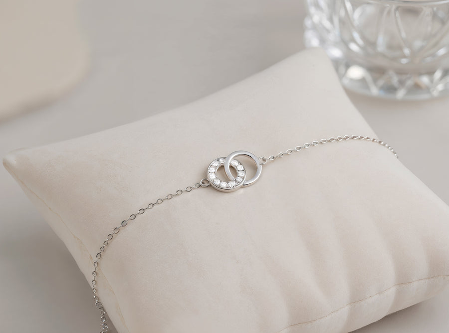 Kreis Armband in 925 Silber