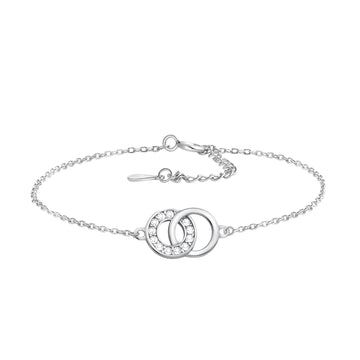 Kreis Armband in 925 Silber