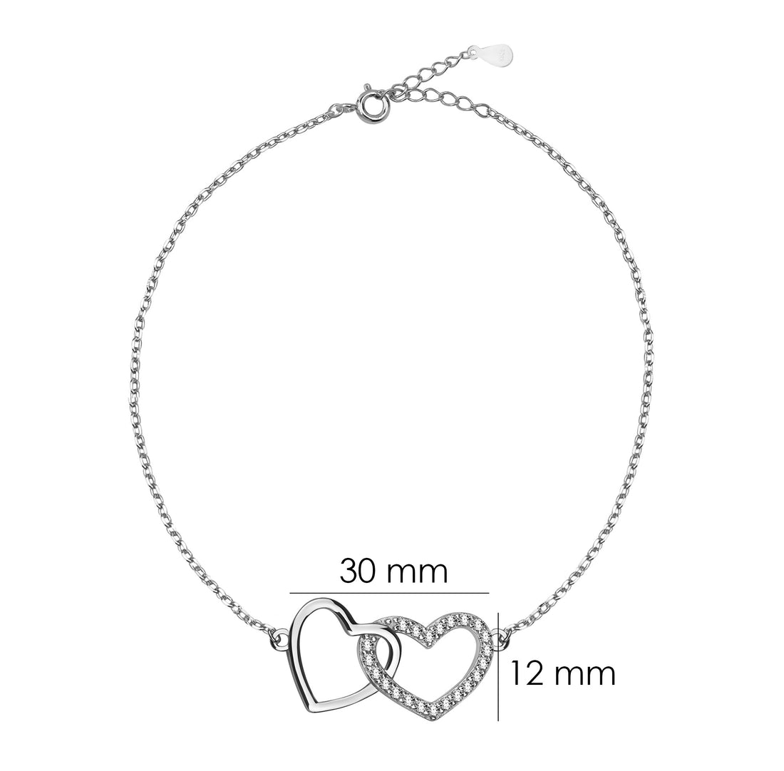 Herz Armband in 925 Silber