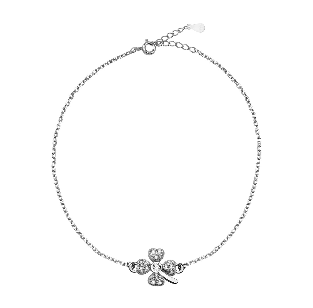 Blatt Armband in 925 Silber