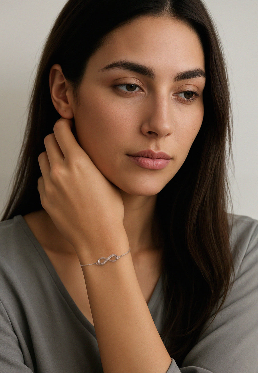 Unendlich Armband in 925 Silber
