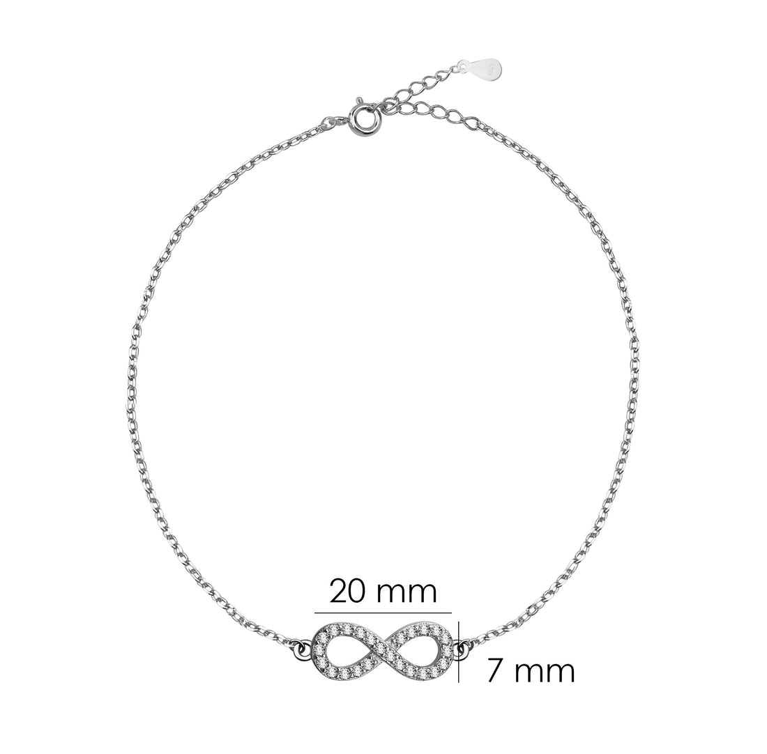 Unendlich Armband in 925 Silber
