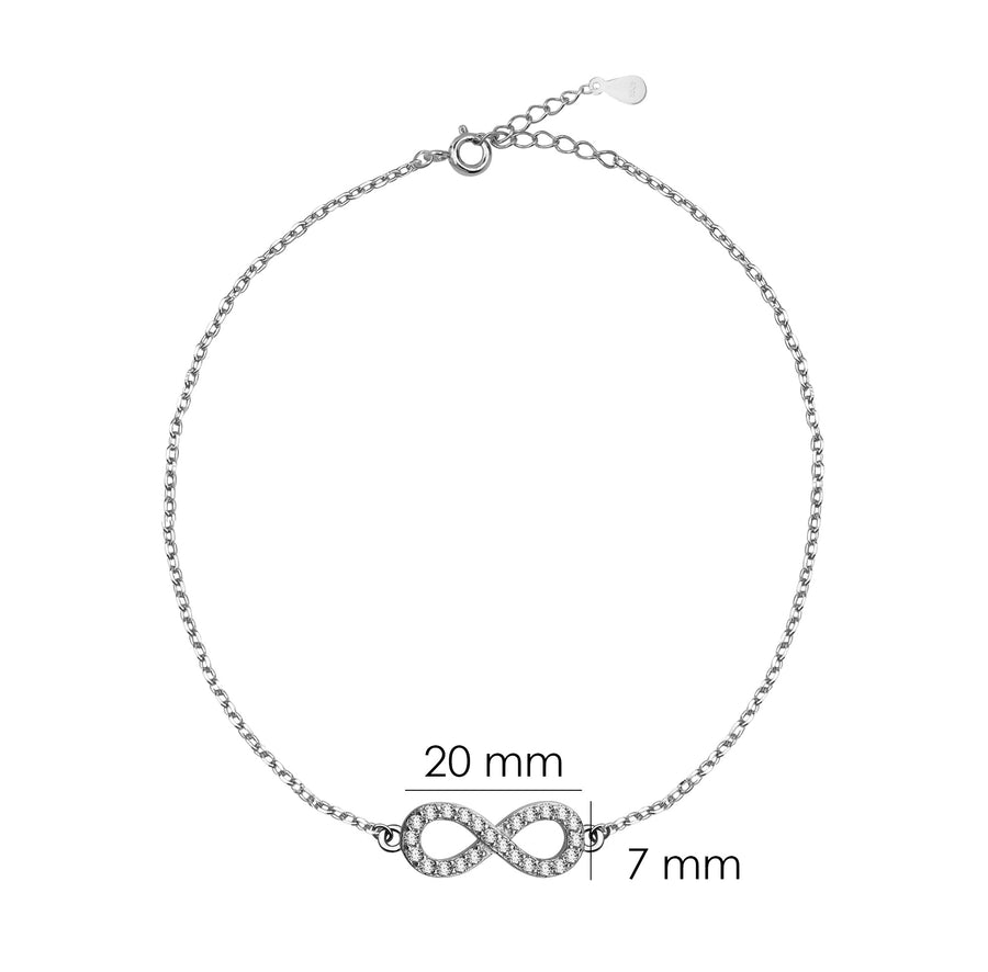 Unendlich Armband in 925 Silber