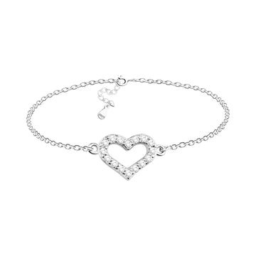 Herz Armband in 925 Silber