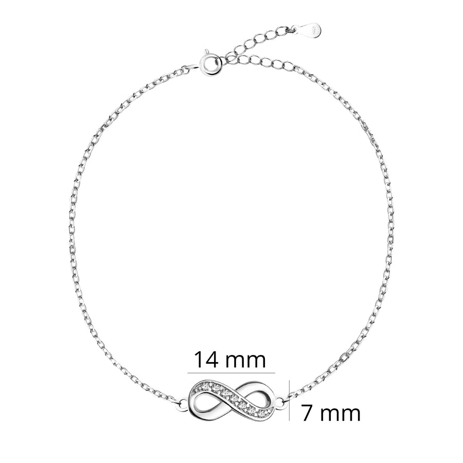 Unendlich Armband in 925 Silber