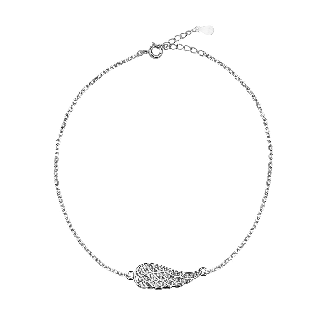 Flügel Armband in 925 Silber