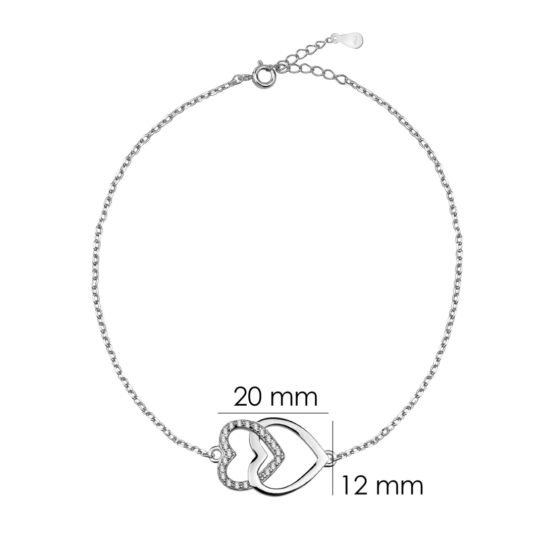 Herz Armband in 925 Silber
