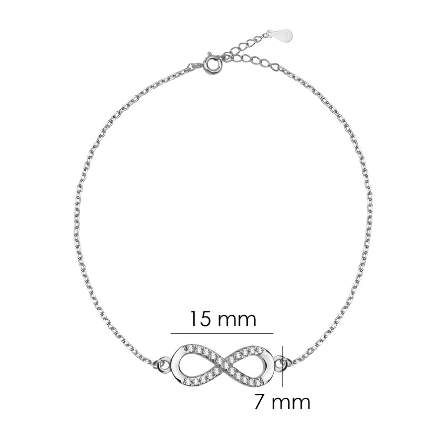 Unendlich Armband in 925 Silber