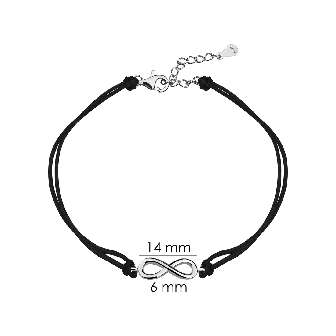 Unendlich Armband in 925 Silber