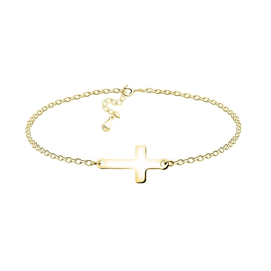 Kreuz Armband in 925 Silber