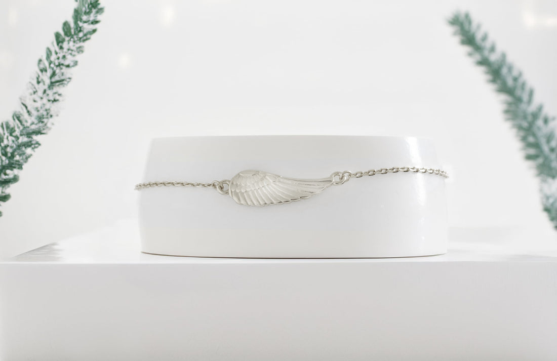 CloseUp Ansicht von Flügel Armband in 925 Silber von Sofia Milani - B0135