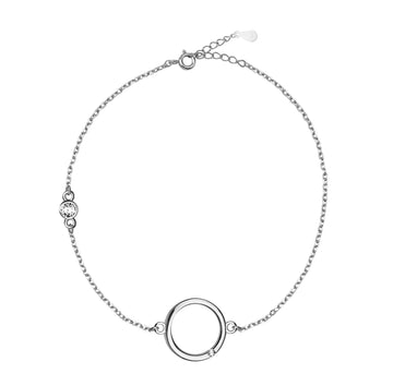Kreis Armband in 925 Silber