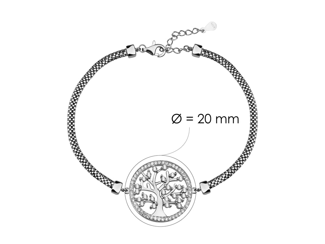 Baum Armband in 925 Silber