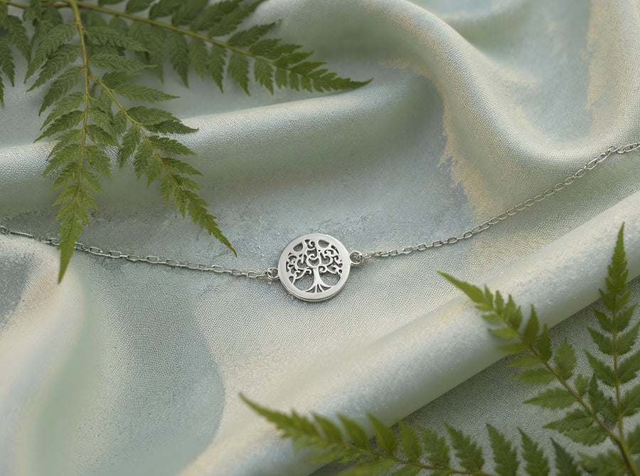 Baum Armband in 925 Silber