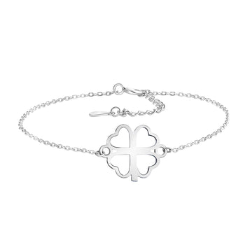 Blatt Armband in 925 Silber