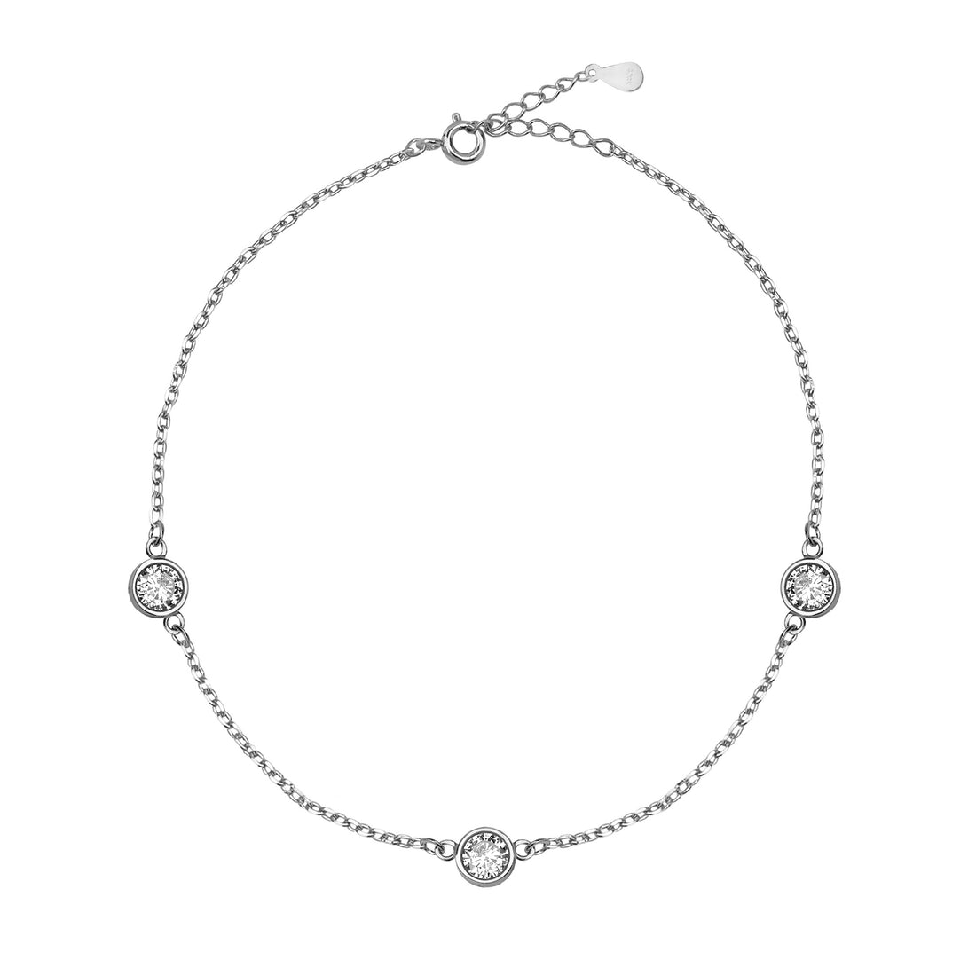 Kreis Armband in 925 Silber