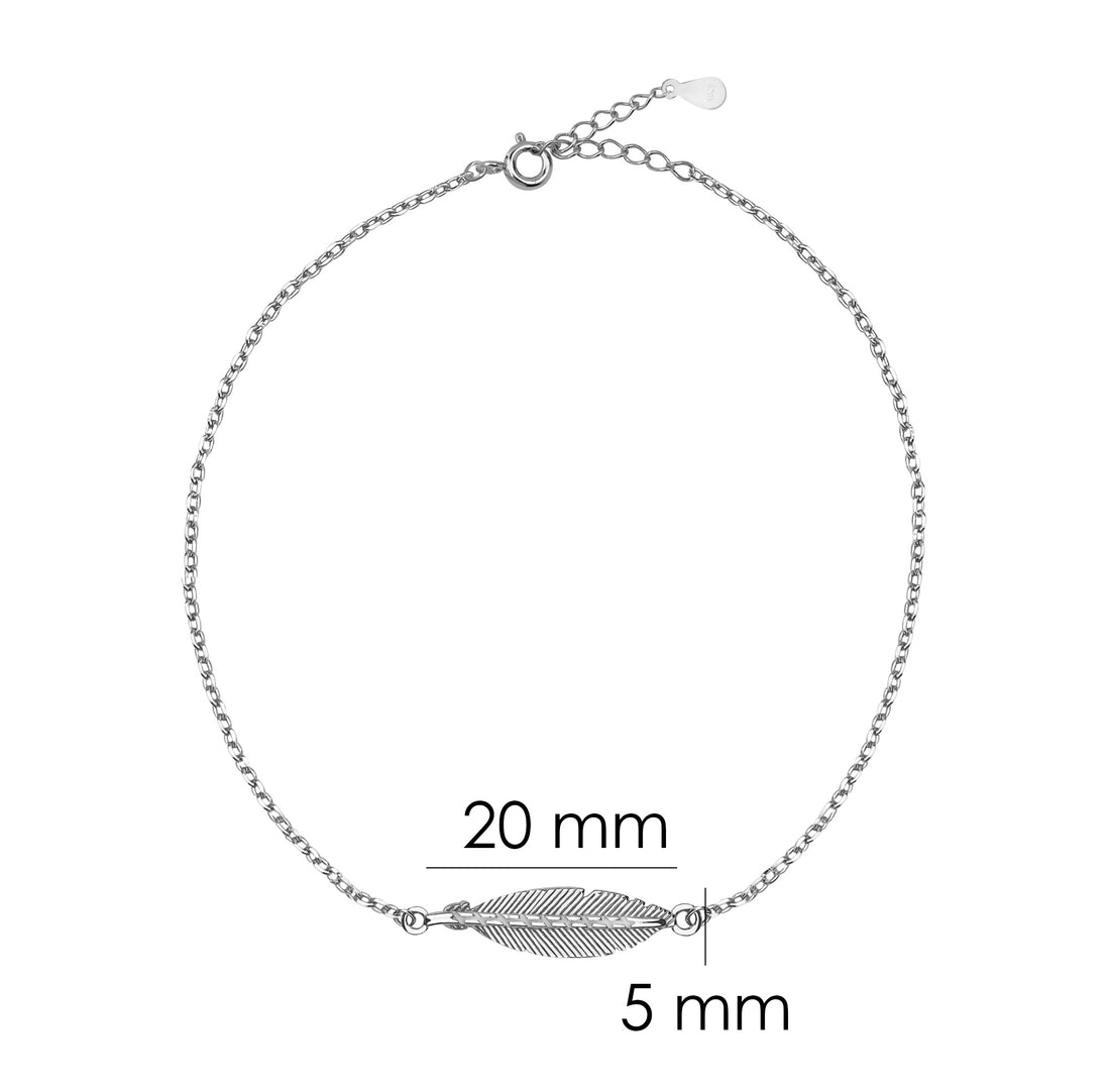 Flügel Armband in 925 Silber