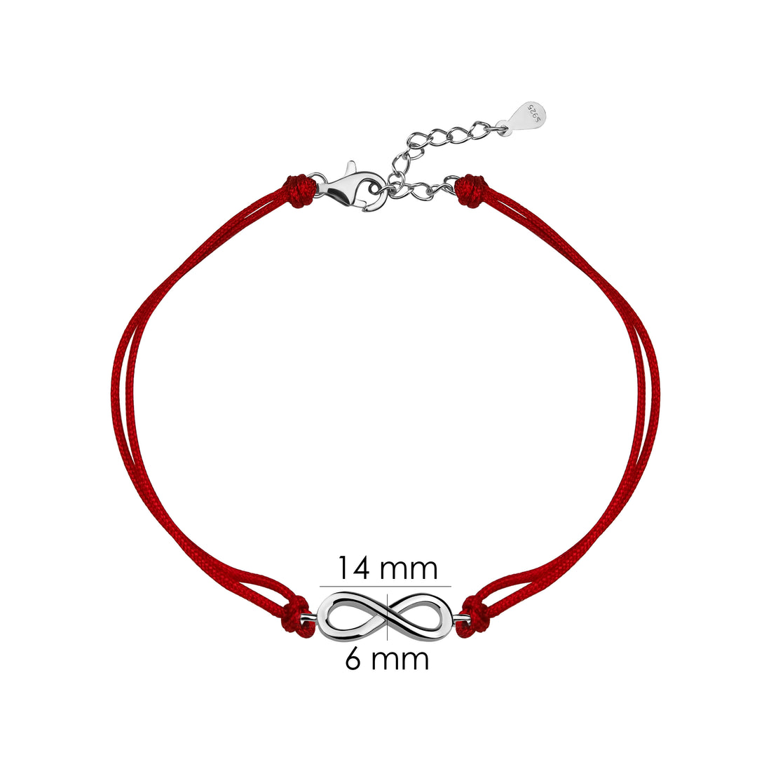 Unendlich Armband in 925 Silber