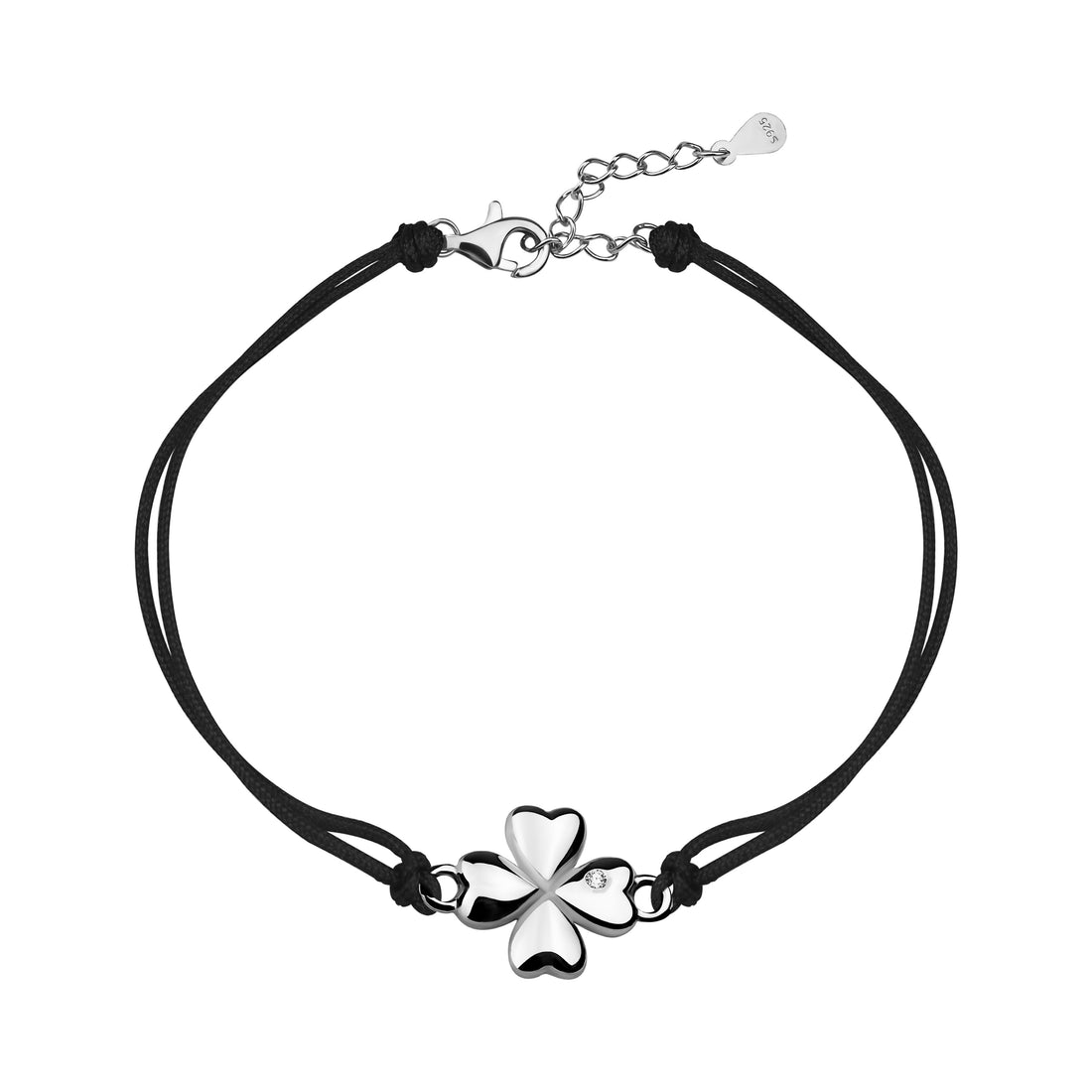 Blatt Armband in 925 Silber