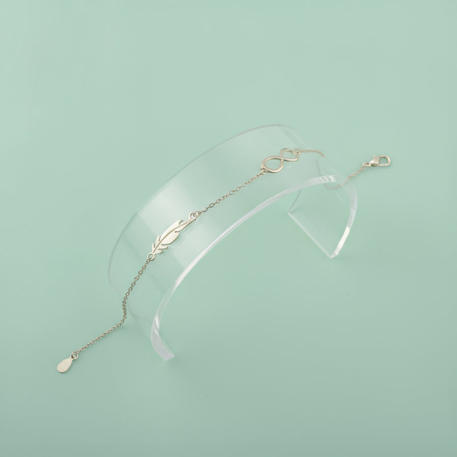 CloseUp Ansicht von Flügel Armband in 925 Silber von Sofia Milani - B0172