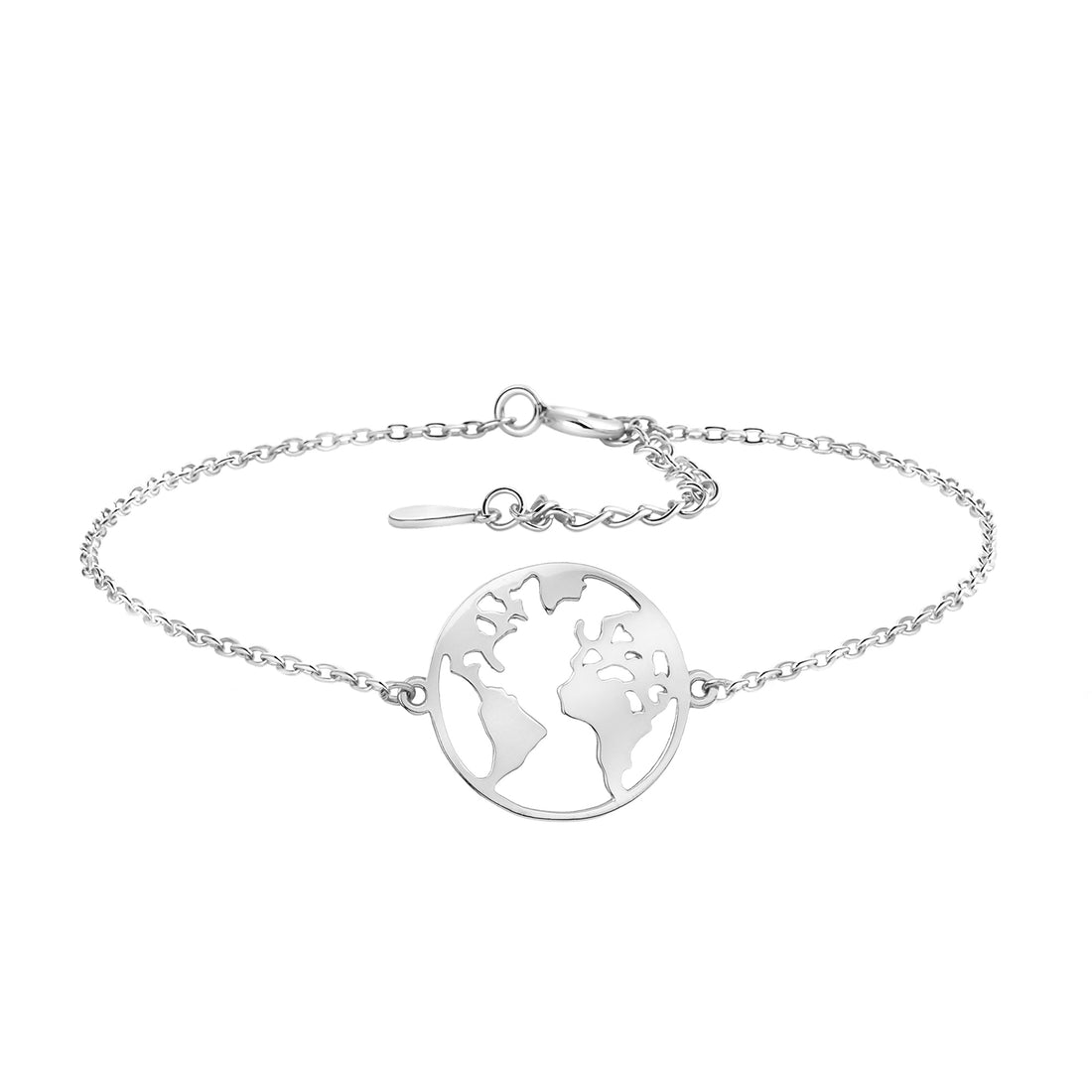 Welt Armband in 925 Silber
