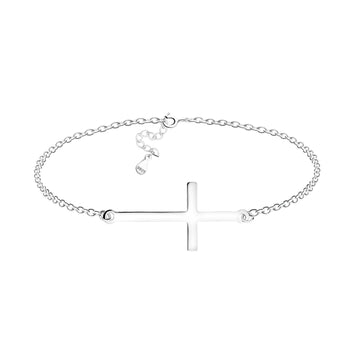 Kreuz Armband in 925 Silber