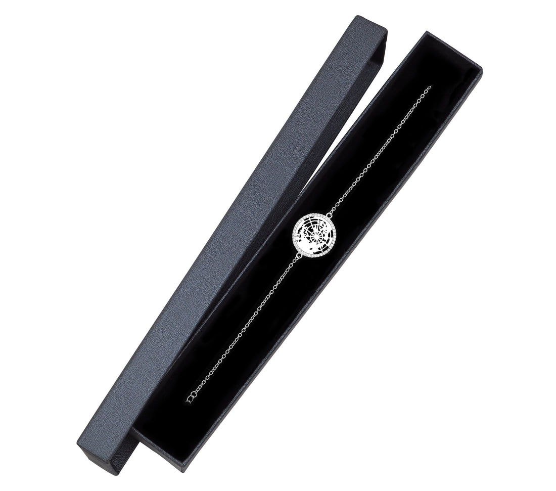 Welt Armband in 925 Silber
