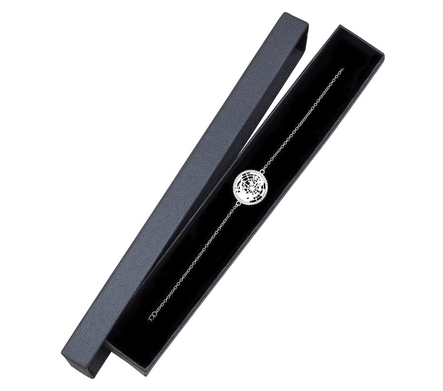 Welt Armband in 925 Silber
