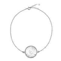 Welt Armband in 925 Silber