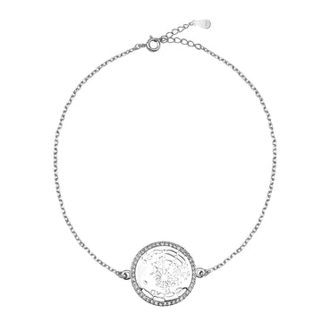 Welt Armband in 925 Silber