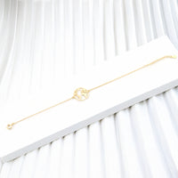 Welt Armband in 925 Silber Vergoldet