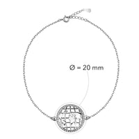 Welt Armband in 925 Silber